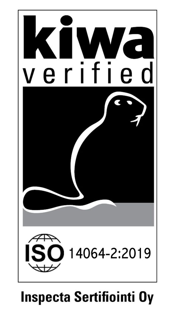 Kiwa ISO 14064-2:2019 verified badge